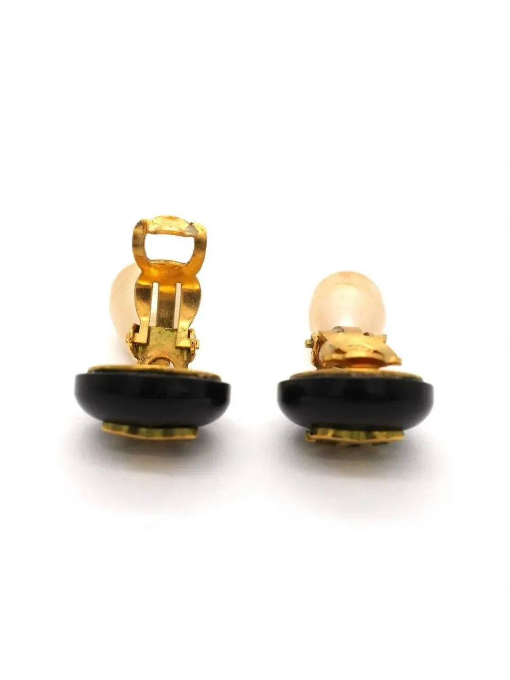Chanel Cc Logo Clip-On Earrings Metal #327444C89B